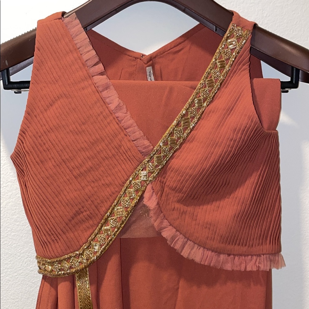 Dark mauve / brown lehenga set